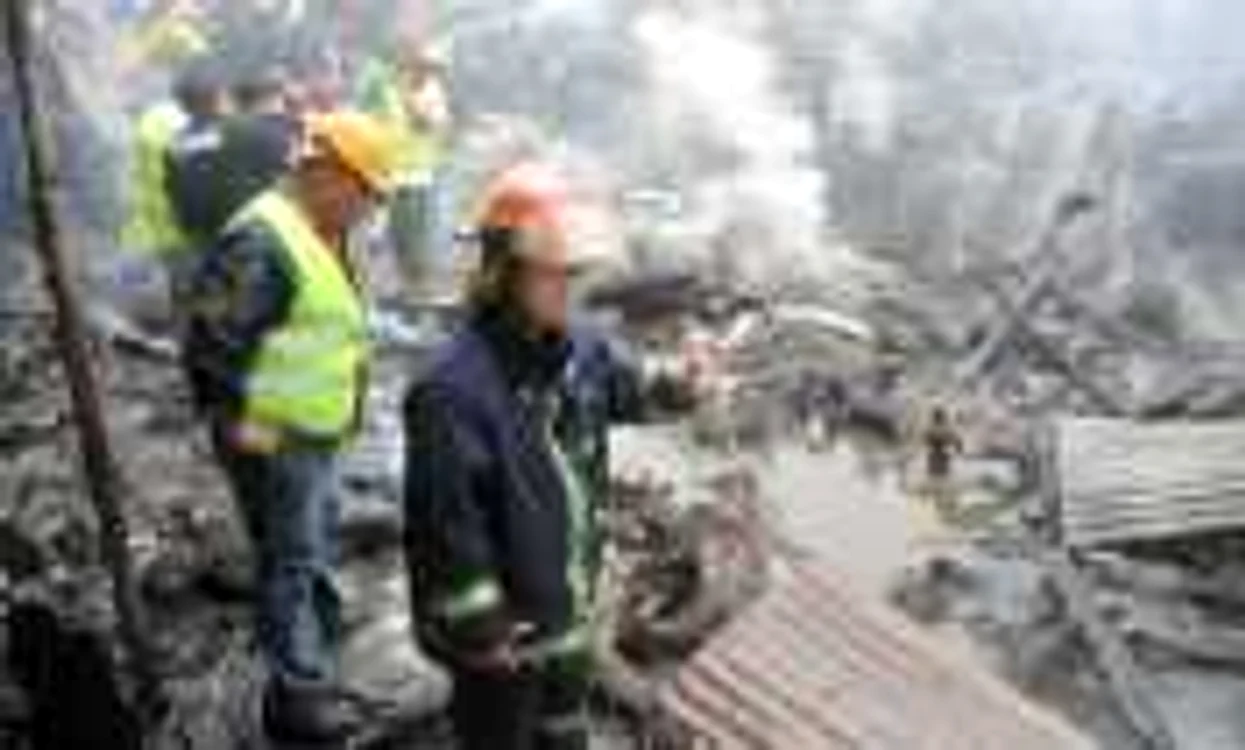 Locul în care s-a prăbuşit avionul Foto: AFP