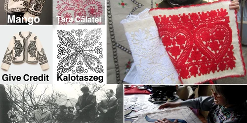 Motive tradiționale din România&Ungaria sursă de inspirație pentru brandul Mango Colaj La blouse roumaine 