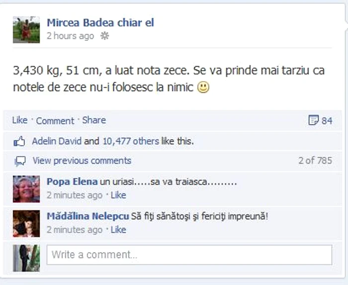 Mircea Badea - postare