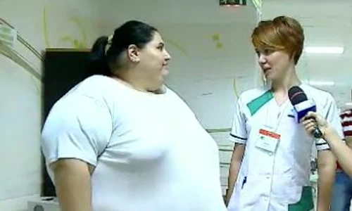 Aşa arăta Mariana la 230 de kilograme (captură: Pro TV) jpeg