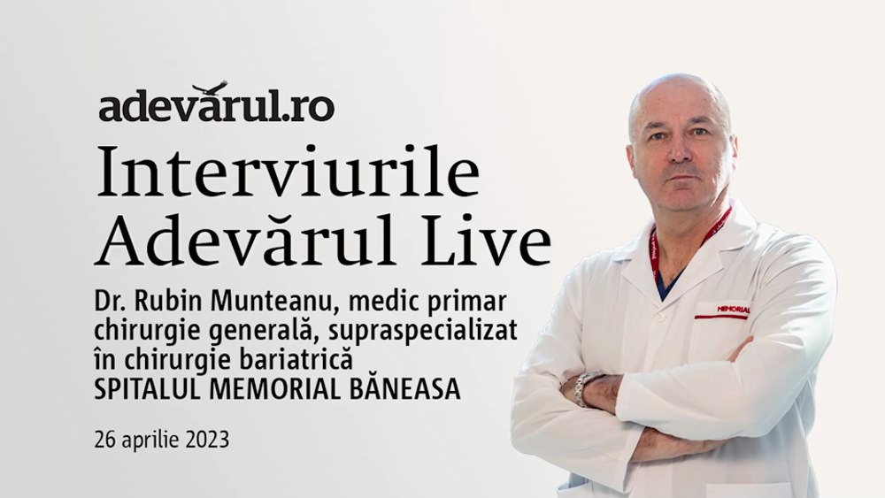 Intervenția Gastric Sleeve explicată de dr. Rubin Munteanu, medic primar chirurgie generală Spitalului MEMORIAL Băneasa