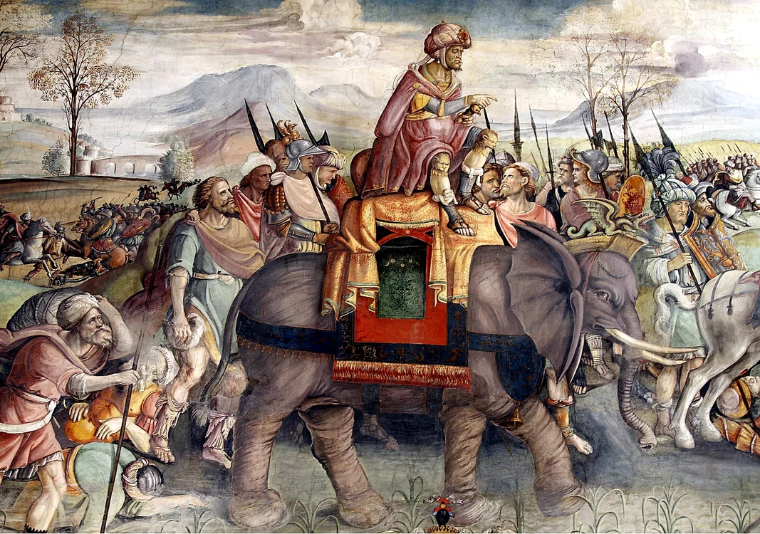 Hannibal calare pe un elefant