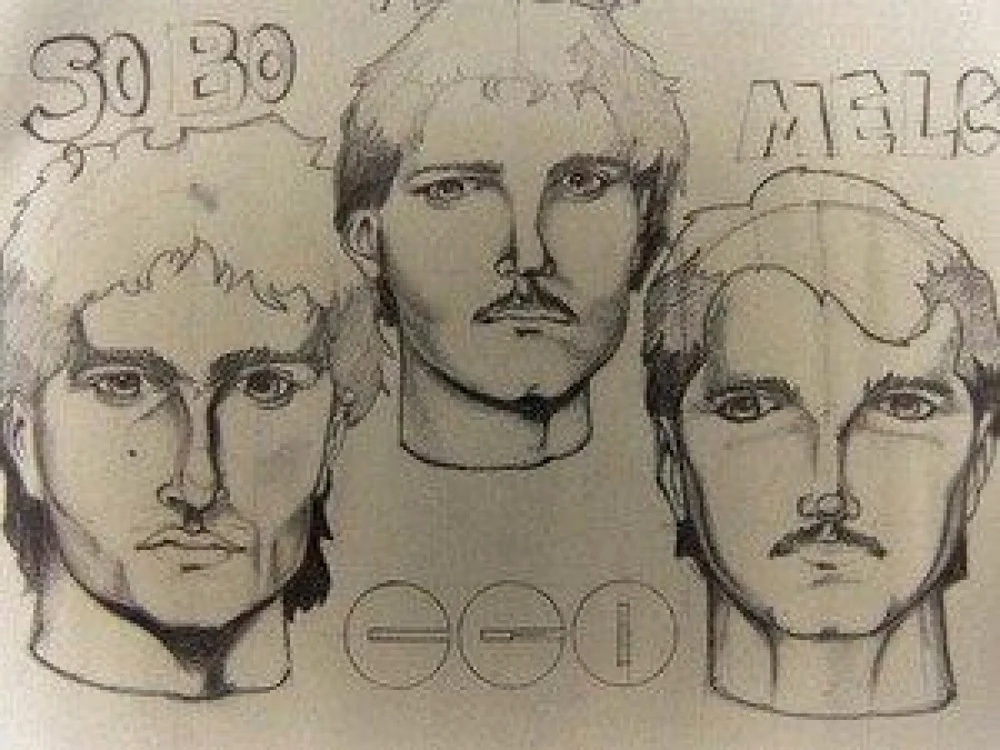 Desen reprezentând cei trei membri ai formaţiei din care a făcut parte Liviu Dragnea în facultate