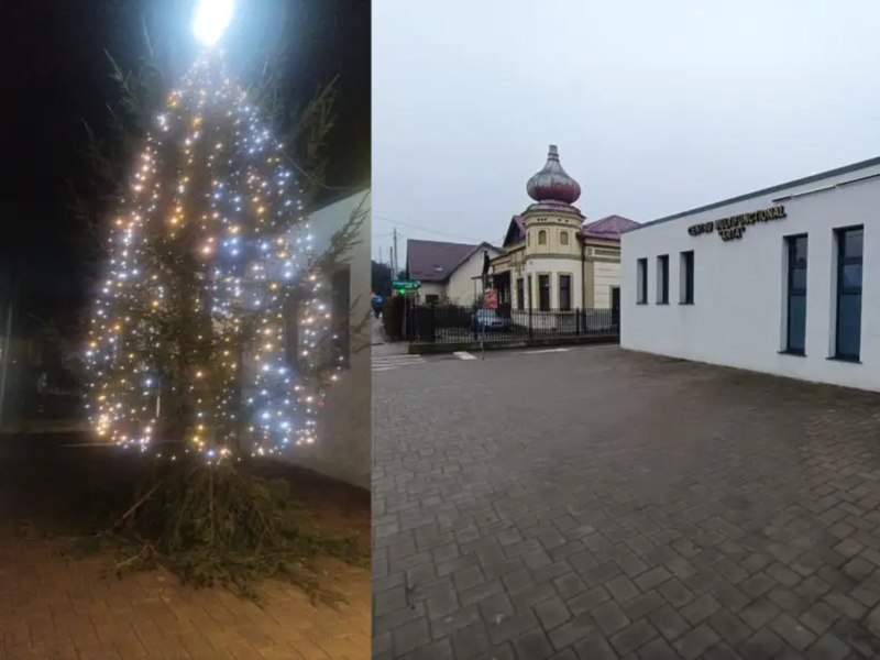 Locuitorii unui cartier din Suceava s-au trezit fără bradul de Crăciun, la o zi după ce a fost instalat: „Prima dată am crezut că este o glumă”
