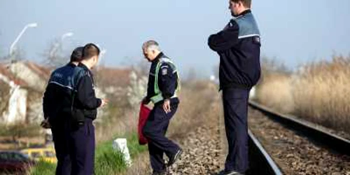 Poliţişti la faţa locului