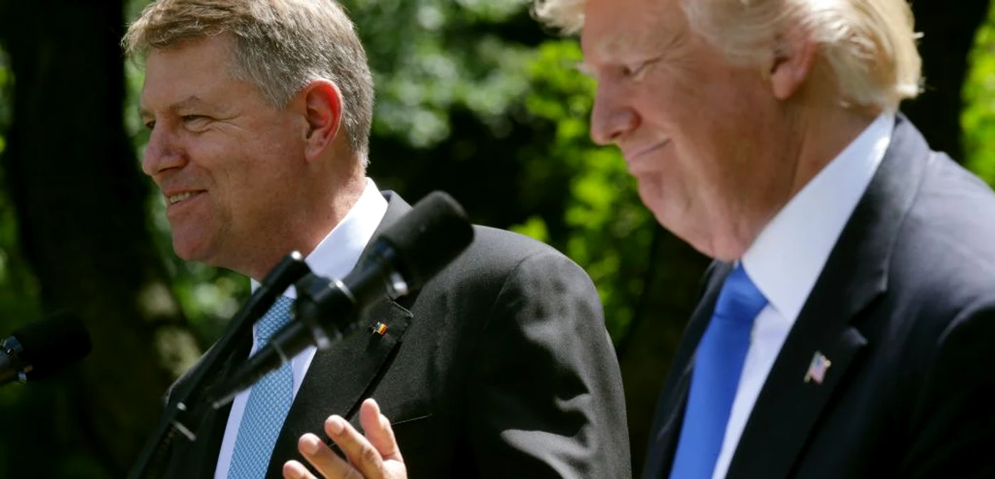 Klaus Iohannis si Donald Trump FOTO Getty Images