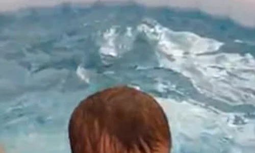 Angus se joacă deseori în piscină  jpeg