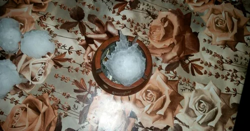 Grindină cât un ou în Timiş