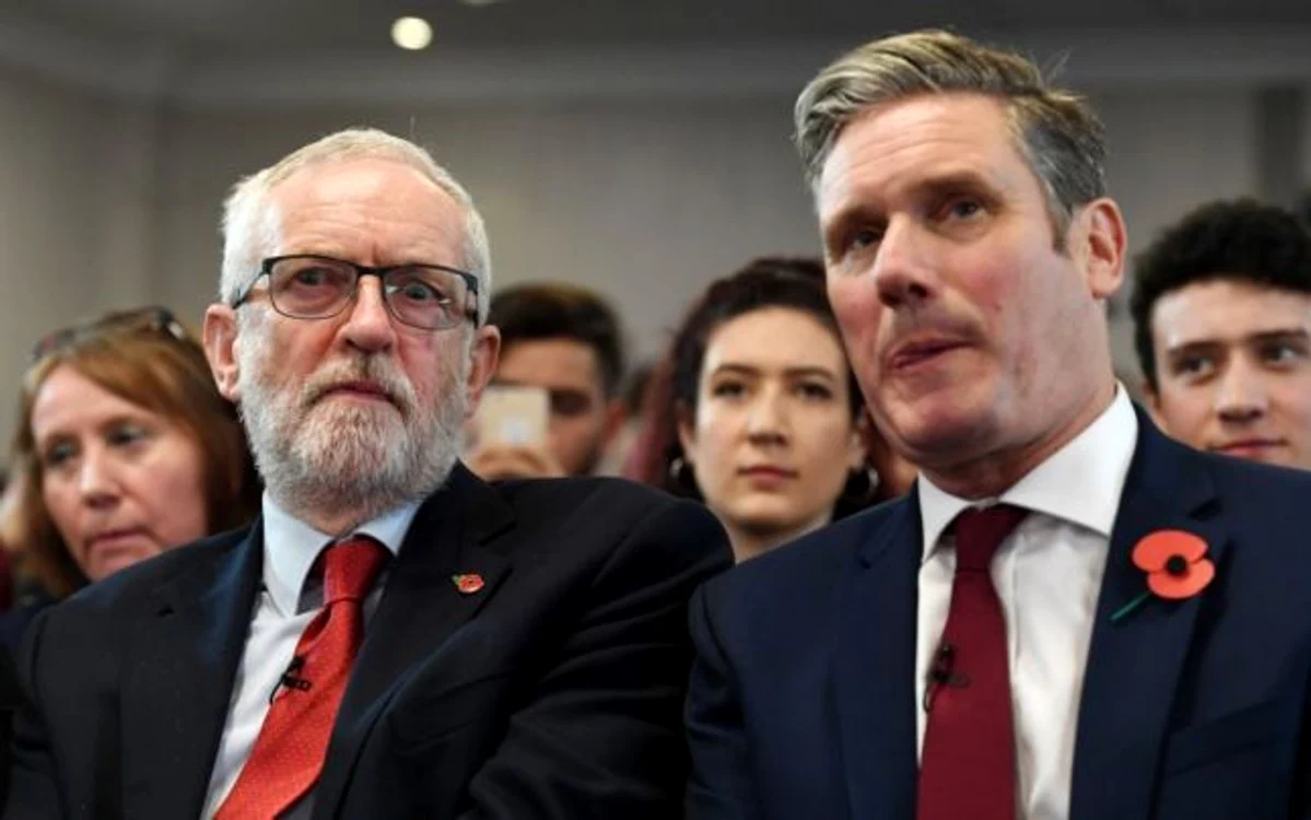 Liderul laburiştilor, Jeremy Corbyn şi miliardarul Keir Starmer