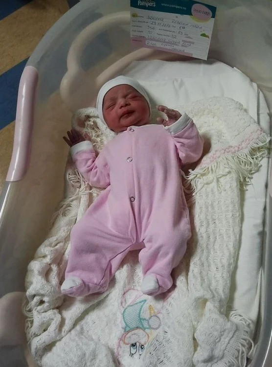 Rebecca Maria, fetiţa nou-născută a Simonei Bălănescu