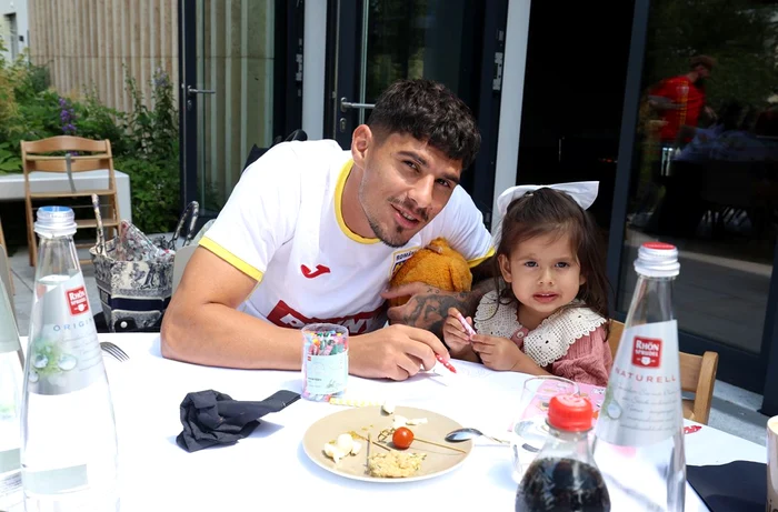 Florinel Coman, alături de fetița lui (FOTO: FRF)