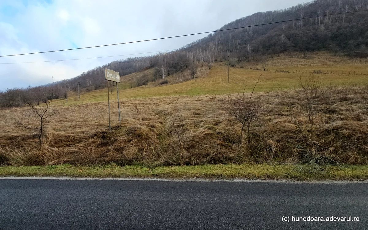 Ieșirea din satul Costești. Foto: Daniel Guță. ADEVĂRUL