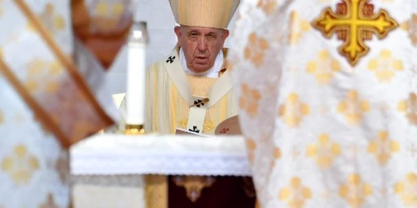 PAPA FRANCISC LA BLAJ. FOTO AFP