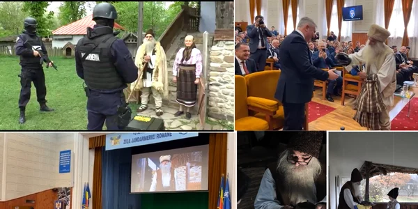Opincarul Alexandru Ilinca imagine a Jandarmeriei Române Colaj capturi video