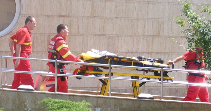 Bebeluşul a rămas internat la spital pentru câteva zile