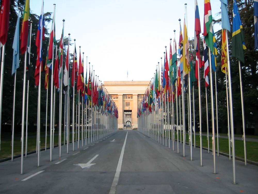 Drumul lung până la ONU. În imagine, Palatul Naţiunilor Unite de la Geneva.