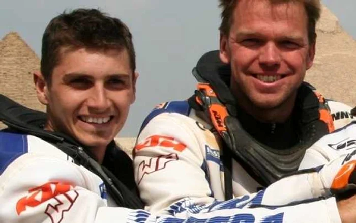 Frans Verhoeven (dreapta) a fost coleg cu Mani Gyenes în ediţia 2009 a Dakar-ului