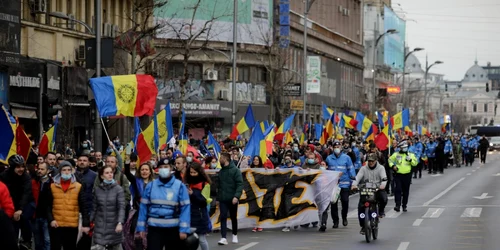 Protest în Bucureşti faţă de măsurile anti-Covid 3 aprilie 2020 FOTO Inquam Photos / George Calin