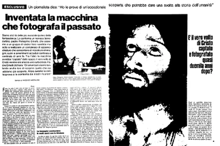 “Domenica del Corriere” a publicat o fotografie despre care s-a spus că îl reprezintă pe Hristos chiar pe Crucea răstignirii Lui