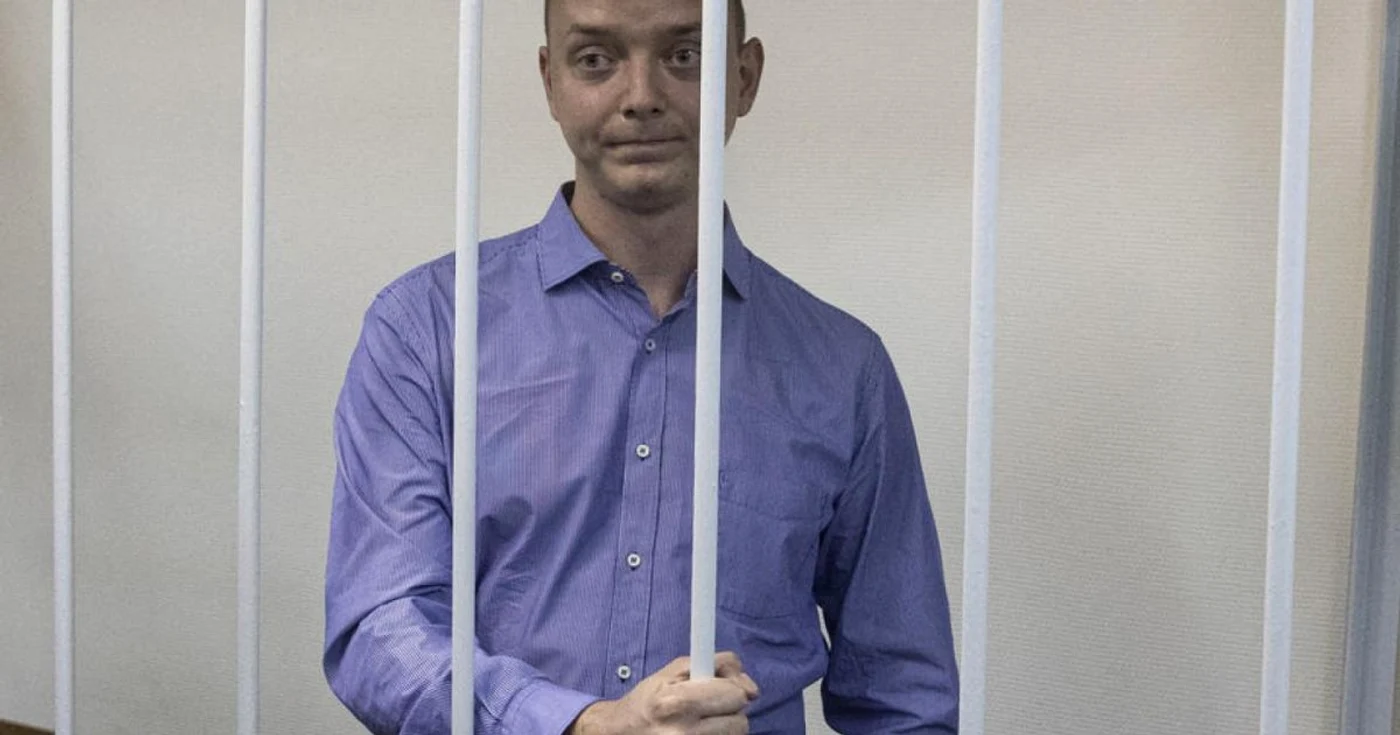 Jurnalistul Ivan Safronov dupa gratii FOTO EPA-EFE