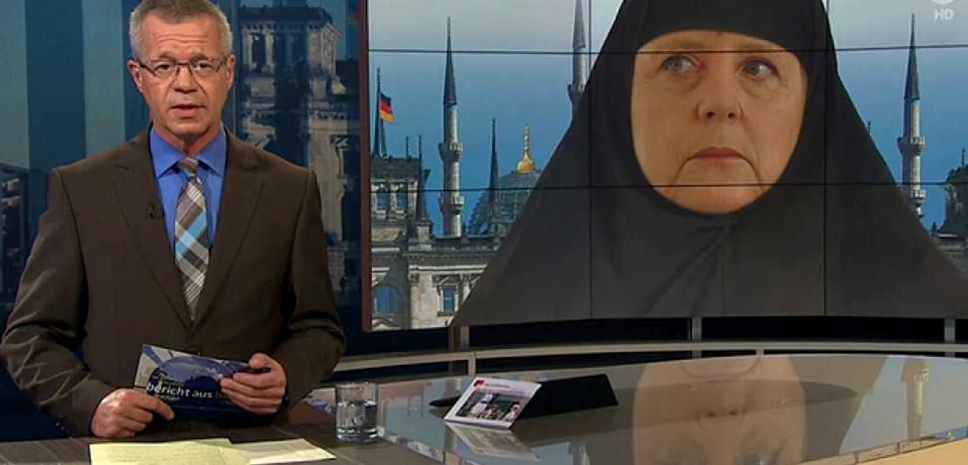 Angela Merkel, cu văl islamic la postul public german de televiziune FOTO ARD