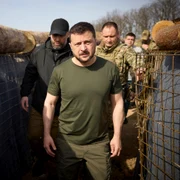 Volodimir Zelenski vizitează fortificațiile de la Harkov FOTO EPA-EFE