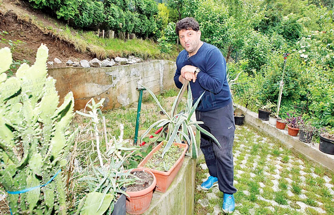 Tavi Colen munceşte zilnic câteva ore în grădină (Fotografii: Dan Bistriţeanu)