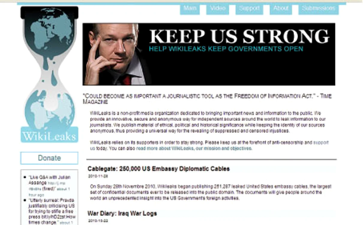 WikiLeaks s-a mutat pe un domeniu elveţian