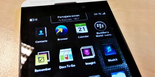 blackberry z10 partajare ecran foto adevarul