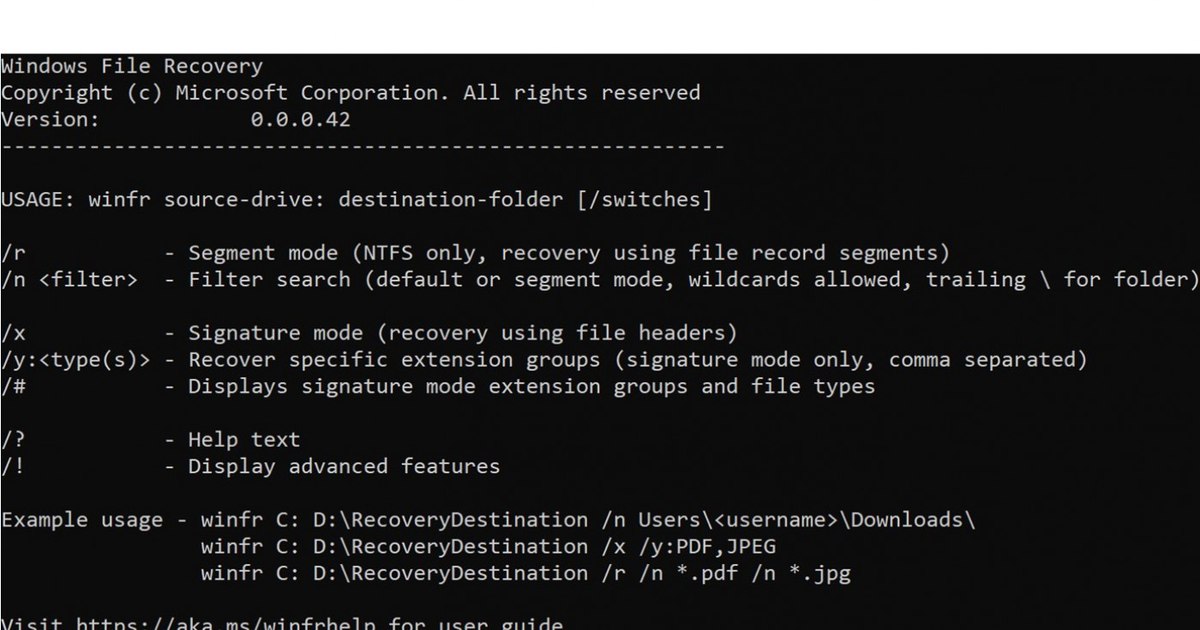 Aplicaţia Windows File Recovery de la Microsoft vă permite să ...