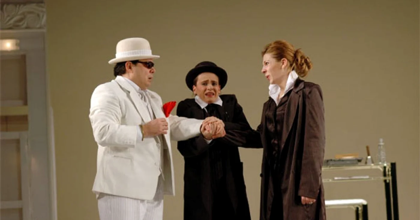 Scenă din piesa „O scrisoare pierdută“ de la Teatrul Maghiar de Stat din Cluj-Napoca