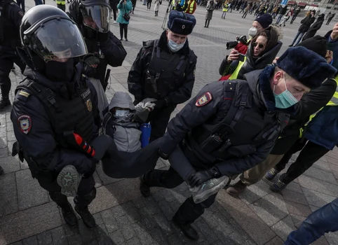 Proteste Moscova împotriva războiului din Ucraina. FOTO EPA-EFE