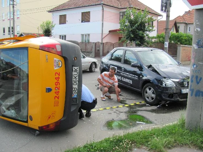 Accident spectaculos pe Calea Dumbravii