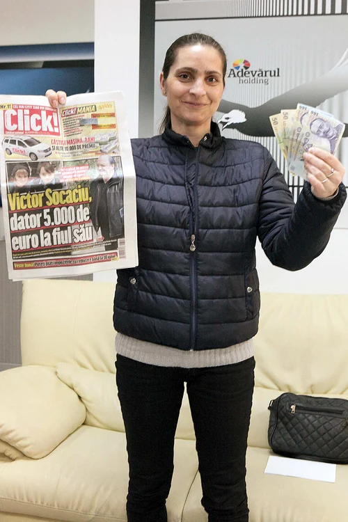 Aura Din îi va duce tatălui bănuţii câştigaţi