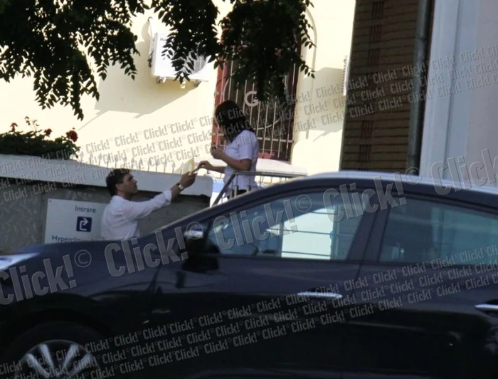 Mircea radu, la clinica unde s-a nascut fiica lui