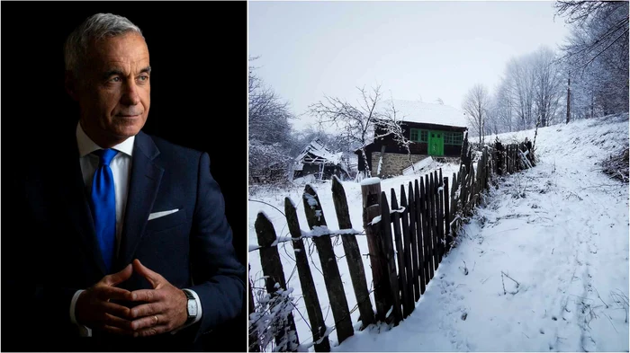 Călin Georgescu, votat și în Vadu Dobrii, un sat izolat în Munții Poiana Ruscă. Facebook / Adevărul