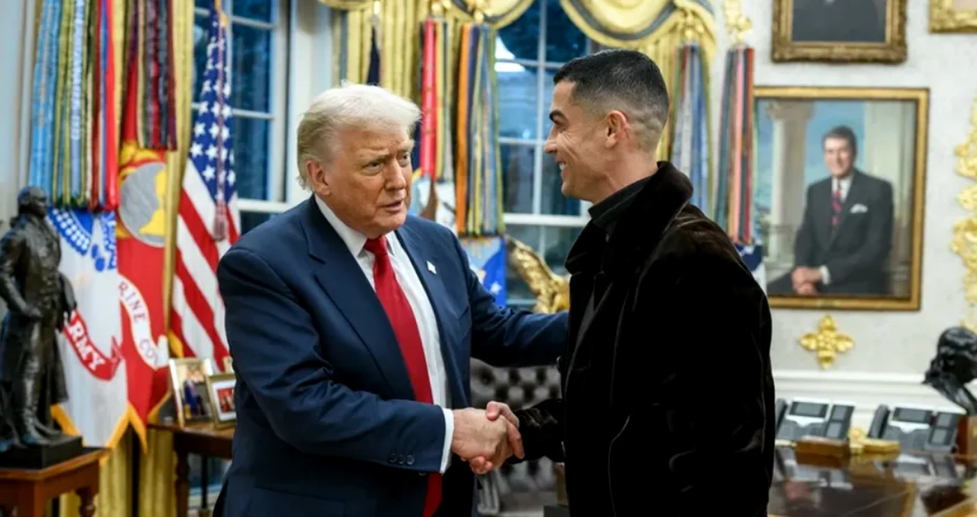 Întâlnire de grad zero între Ronaldo și Donld Trump  Foto/Profimedia
