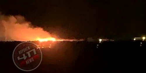 Explozii au fost filmate la aerodromuri din Rusia FOTO X/Kyiv Post