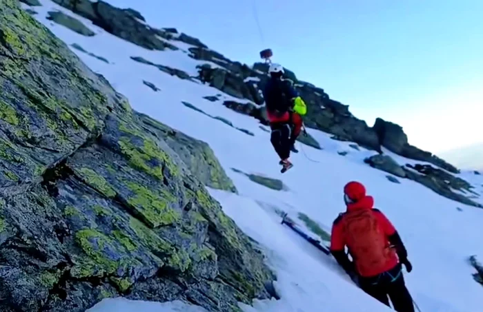 Tragedia a avut loc în Munții Făgăraș FOTO: Captură video/Salvamont Sibiu