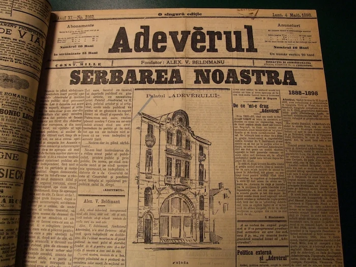 1 Serbarea noastra 1898 jumatate de pagina 4 mai 1898 JPG jpeg