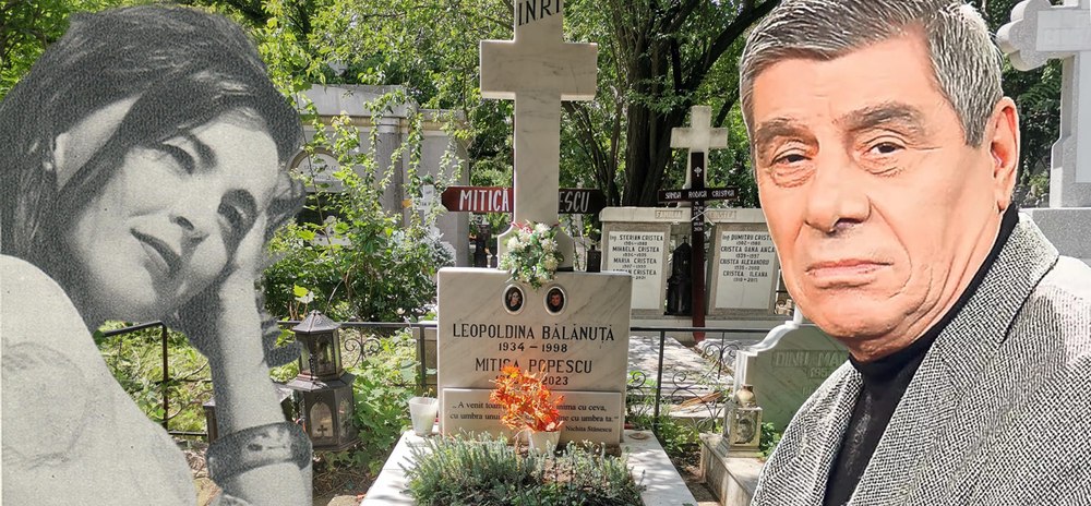 Mitică Popescu a adorat-o pe Leopoldina Bălănuță: „Ne făcea plăcere să ne întâlnim doar noi.” Ce scrie pe mormântul lor