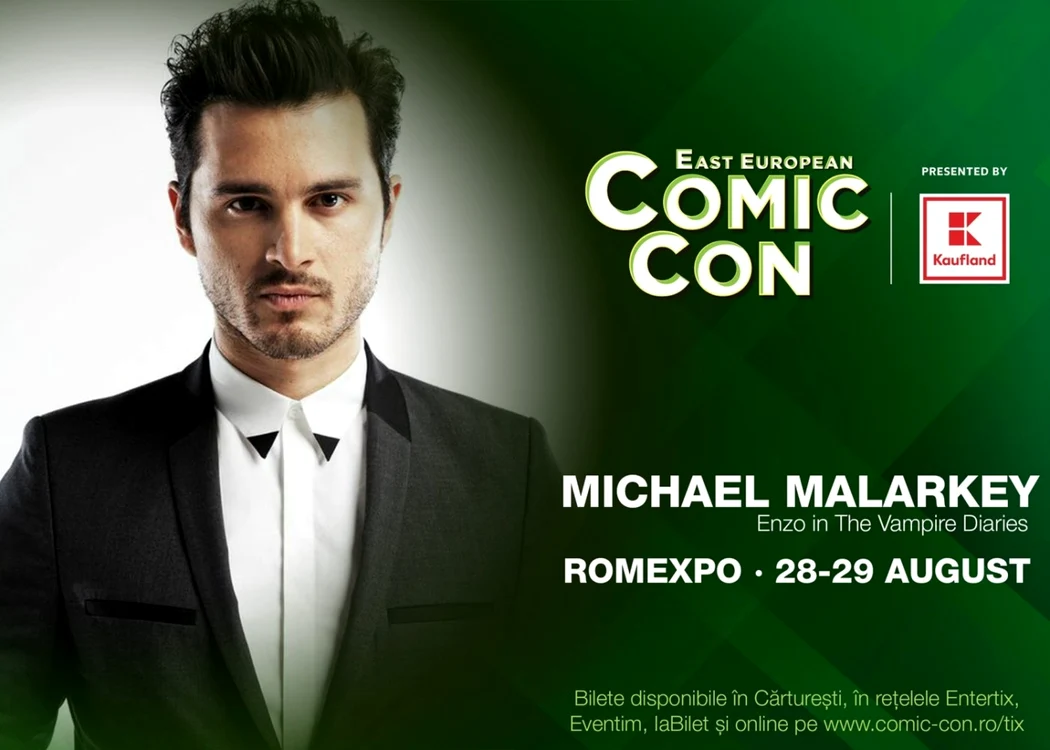 Actorul Michael Malarkey, cunoscut din „The Vampire Diaries”, invitat la Comic Con Summer Limited Edition de la Bucureşti