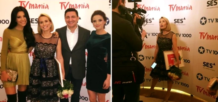 Andreea Esca, alături de colegii de la Pro Tv, la Premiile Tv Mania