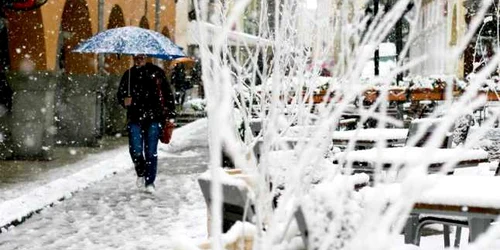 1 octombrie 2013 a nins la Brasov iarna zapada ninsoare FOTO Mediafax
