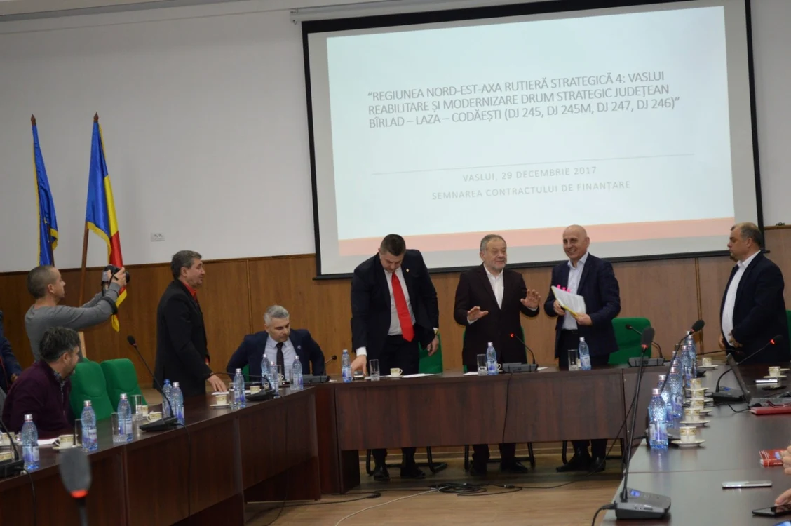 La semnarea proiectului a fost prezent Vasile Asandei, preşedintele ADRNE