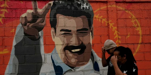 Pictură murală cu Maduro la Caracas foto profimedia jpg