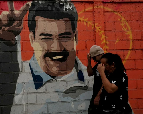 Pictură murală cu Maduro la Caracas foto profimedia jpg