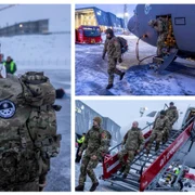 Soldați danezi sosesc în Groenlanda, unde vor participa la exercițiul Arctic Endurance. FOTO X