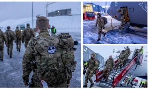 Soldați danezi sosesc în Groenlanda, unde vor participa la exercițiul Arctic Endurance. FOTO X