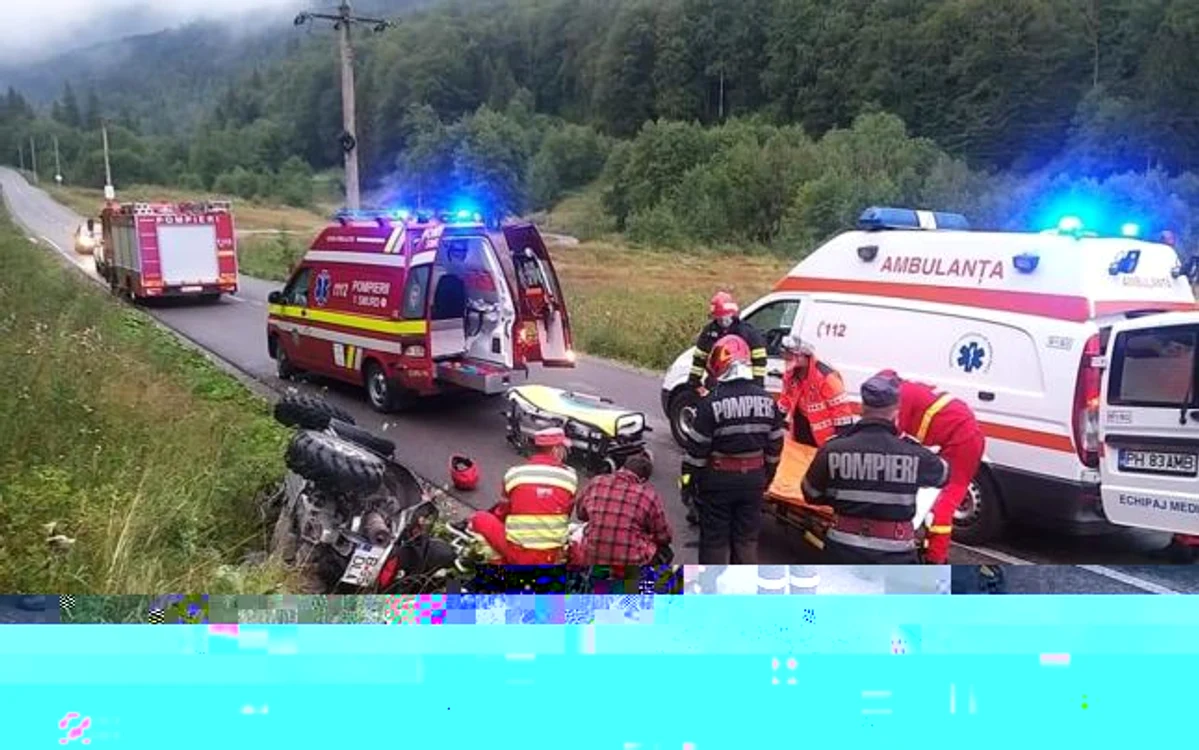 Accident cu ATV la Buşteni FOTO Salvamont